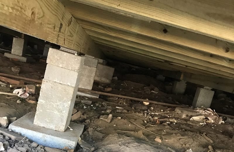 foundation repair project in Longview
