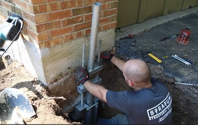 foundation repair project in Longview